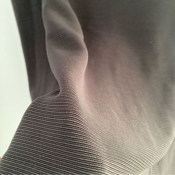 Alfani Plus Size Skirt Black Exposed-Zipper Pencil Ribbed Knit size 24W - Picture 3 of 4